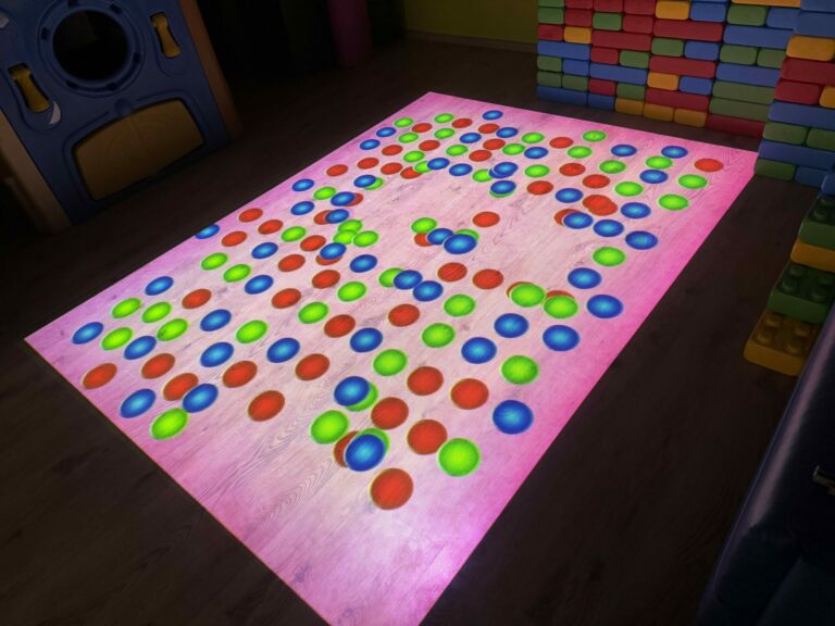 Podłoga interaktywna w Tramp Klub Szczecinek