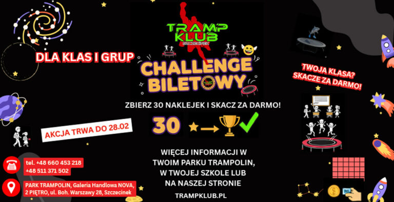 CHALLENGE BILETOWY W PARKU TRAMPOLIN!