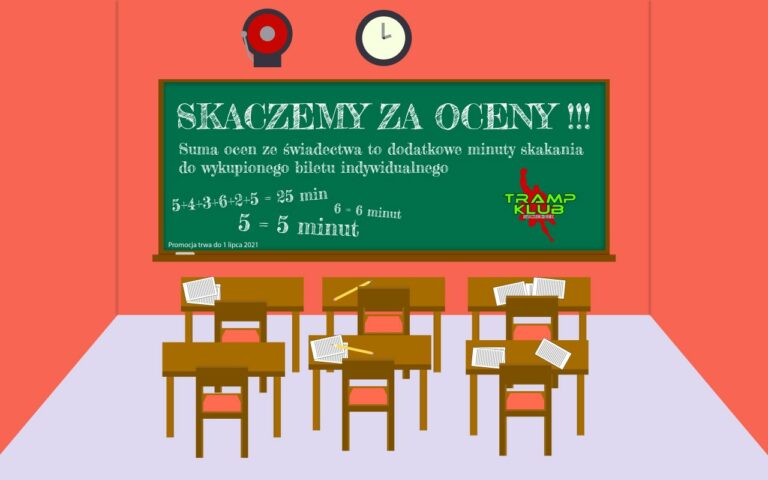 Promocja! Skaczemy za oceny – Przyjdź ze świadectwem i skacz dłużej